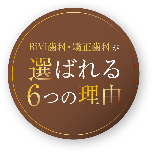 BiVi歯科・矯正歯科が選ばれる6つの理由